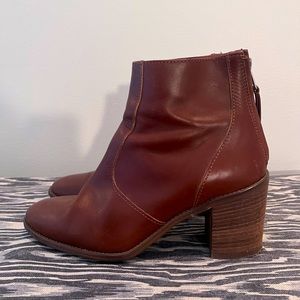 Madewell Brown Ankle Boots